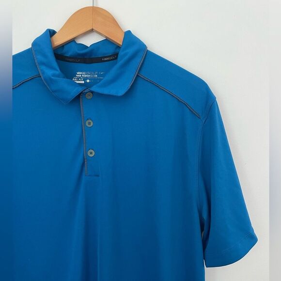 Nike Men’s Golf Tour Performance Polo Shirt Blue Dri-Fit Size Xlarge Activewear - Picture 4 of 5
